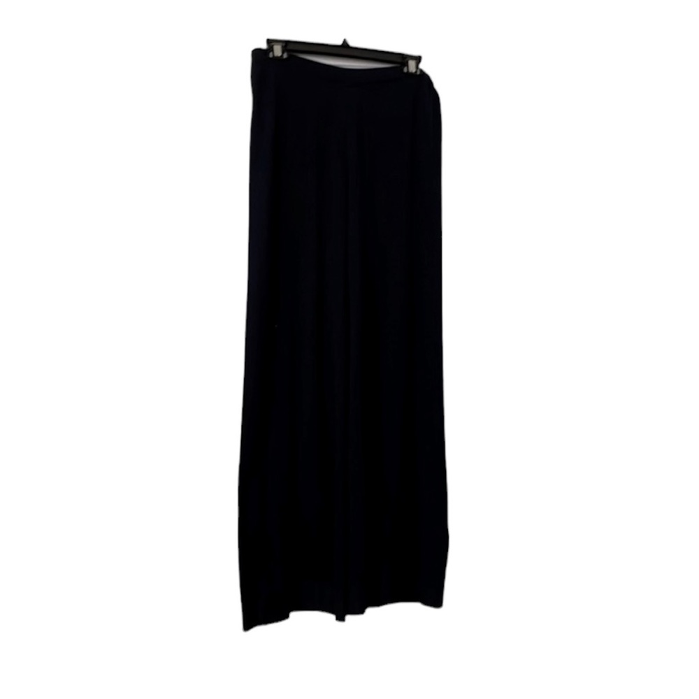 Planet by Lauren G cotton/modal wide leg knit pant. Dark navy. Size 1 (s/m). NWT